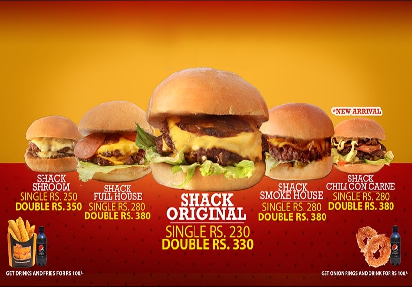 The Burger Shack Menu 001