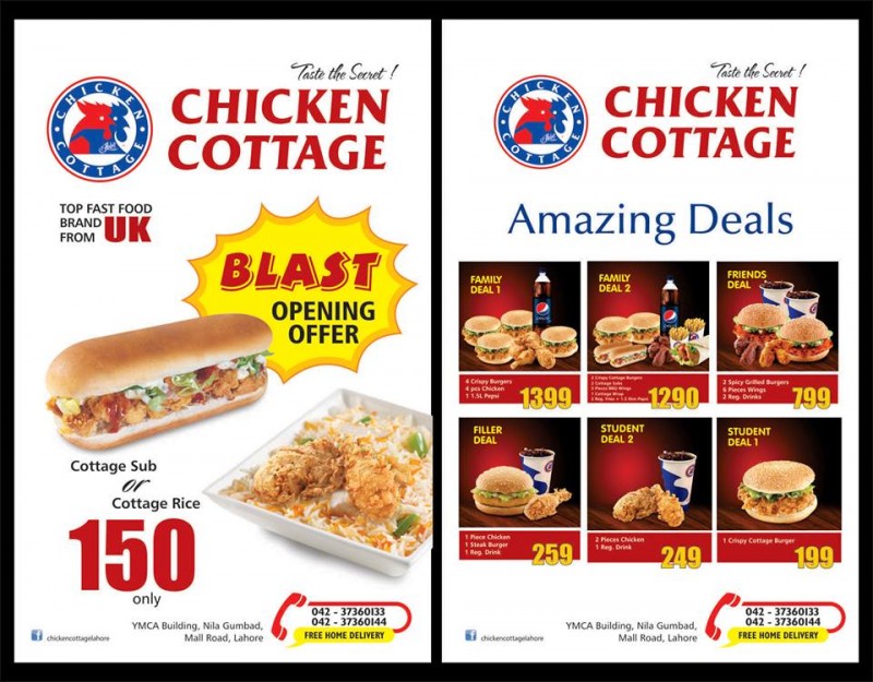 Chicken Cottage Restaurant In Mall Road Lahore Menu Timings