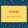 Aseel Name Meaning Son of elite family