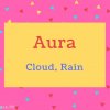 Aura name Meaning Cloud, Rain.