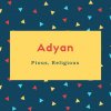 Adyan Name Meaning Pious, Religious