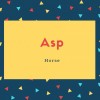 Asp Name Meaning Horse