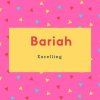 Bariah Name Meaning Excelling