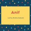 Anif Name Meaning Lofty,Noble,Sahabi