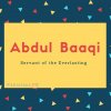 Abdul Baaqi