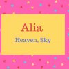 Alia Name Meaning Heaven, Sky