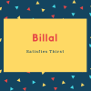 Billal Name Meaning Satisfies Thirst