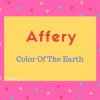 Affery name meaning Color Of The Earth.