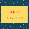 Akili Name Meaning Intelligent (swahili)