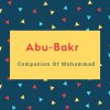 Abu-Bakr Name Meaning Companion Of Muhammad