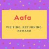 Aafa Name Meaning