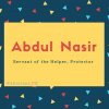 Abdul Nasir.
