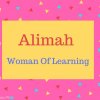 Alimah Name Meaning Woman Of Learning.