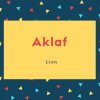 Aklaf Name Meaning Lion