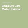 Bodla Eye Care logo