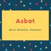 Asbat Name Meaning More Reliable, Steadier