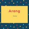Arang Name Meaning Color