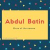 Abdul Batin