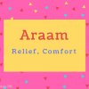 Araam Name Meaning Relief, Comfort.
