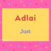 Adlai name meaning Just.
