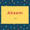 Akeem Name Meaning Wise