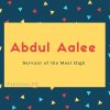 Abdul Aalee