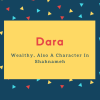 Dara Name Meaning Wealthy, Also A Character In Shahnameh