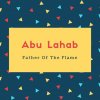 Abu Lahab Name Meaning Father Of The Flame