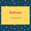 Amun Name Meaning Trustworthy