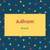 Adham Name Black