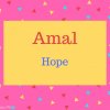 Amal Name Meaning Hope.