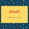 Alsafi Name Meaning Clear, pure, fine