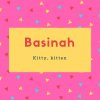 Basinah Name Meaning Kitty, kitten