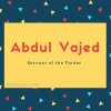 Abdul Vajed