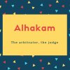 Alhakam Name Meaning The arbitrator, the judge