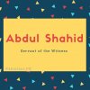 Abdul Shahid