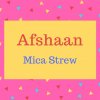 Afshaan name meaning Mica Strew