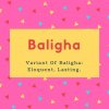 Baligha Name Meaning Eloquent, Lasting