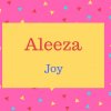 Aleeza Name Meaning Joy