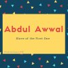Abdul Awwal