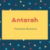 Antarah Name Meaning Fearless Bravery
