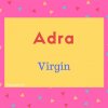 Adra name meaning Virgin