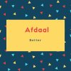 Afdaal Name Meaning Better