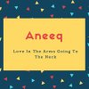 Aneeq Name Meaning Love In The Arms Going To The Neck