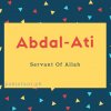 Abdal-Ati name meaning Servant Of Allah.