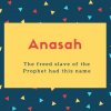 Anasah Name Meaning The freed slave of the Prophet had this name