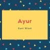 Ayur Name Meaning East Wind