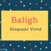 Baligh Name Meaning Eloquent Vivid