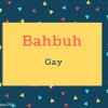 Bahbuh Name Meaning Gay