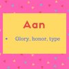 Aan meaning Glory, honor, type